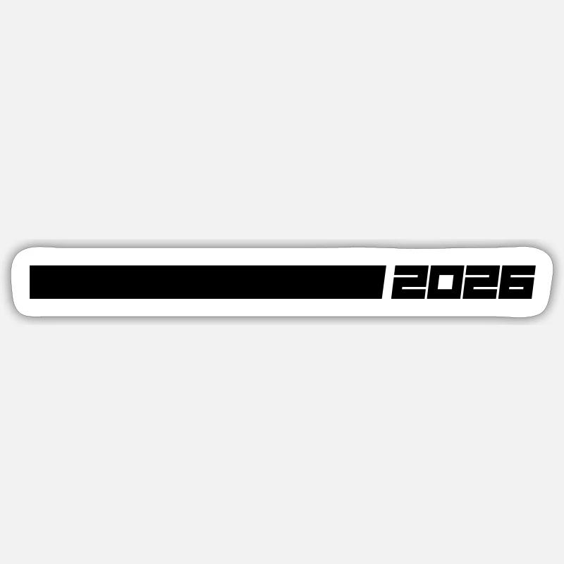 2026 Line - Sticker size S (10 x 10 cm) - white matte