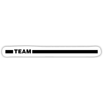 Équipe de ligne d'équipe - Sticker taille S (10 x 10 cm) - blanc mat - Devant