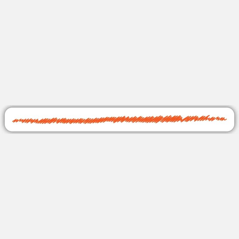 scribbled line | scribbled line - Sticker size S (10 x 10 cm) - white matte