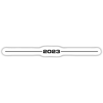 2023 Dash - Sticker size S (10 x 10 cm) - white matte - Front