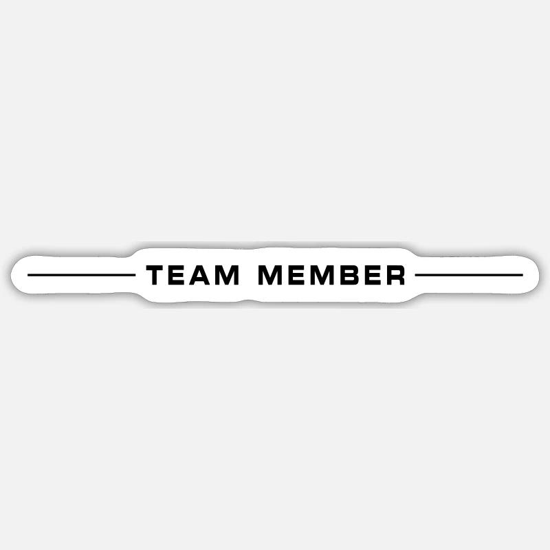 Team Members - Sticker size S (10 x 10 cm) - white matte