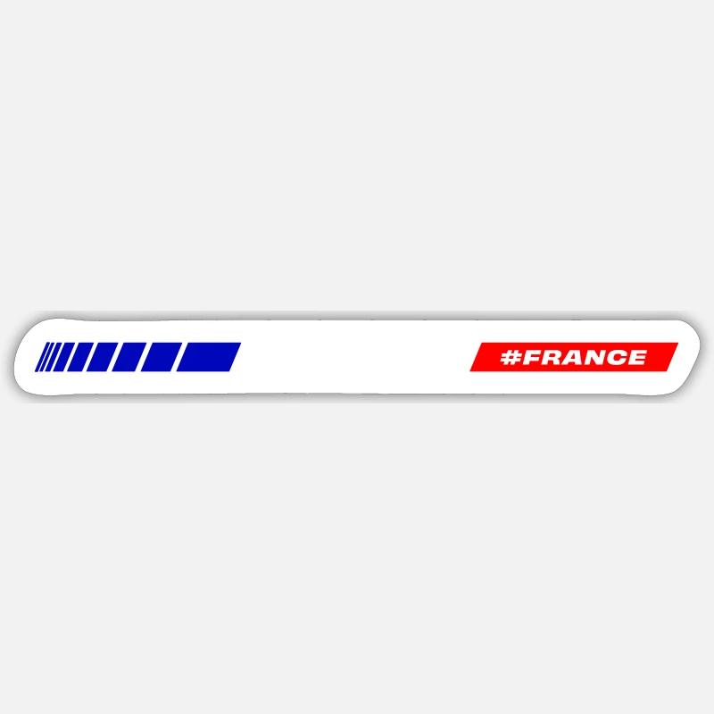 FRANCE - Sticker taille S (10 x 10 cm) - blanc mat