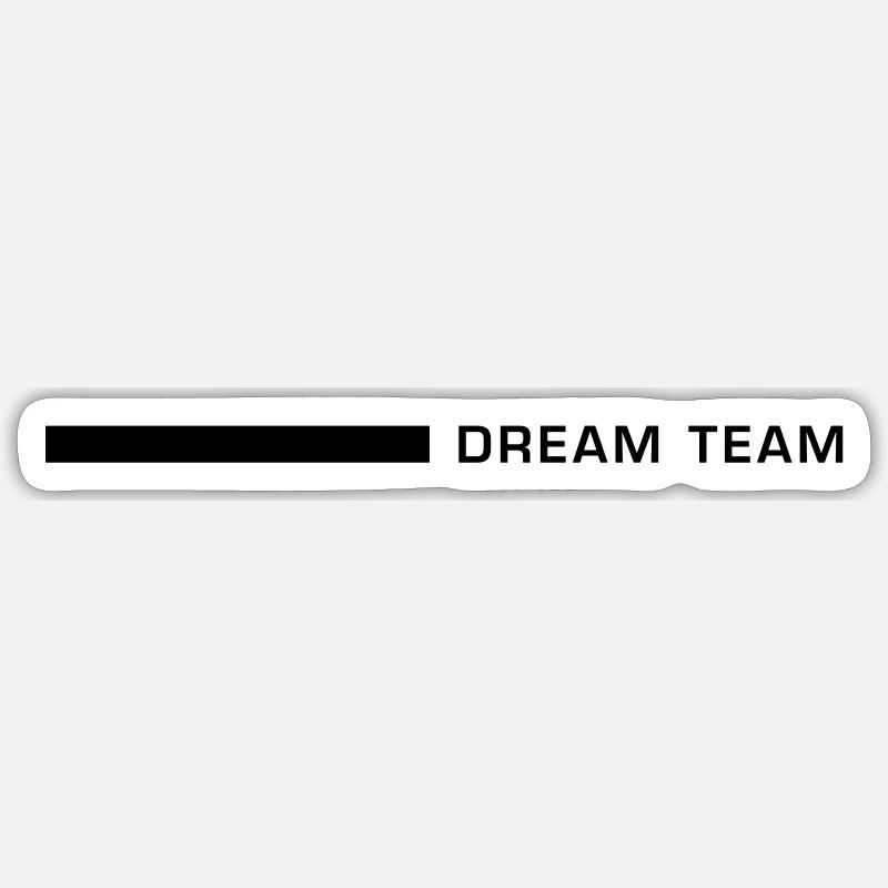 Équipe de rêve - Sticker taille S (10 x 10 cm) - blanc mat