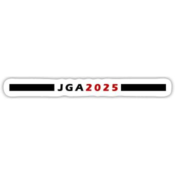 JGA 2025 - Sticker Größe S (10 x 10 cm) - Mattweiß - Vorne