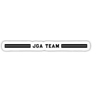 JGA Team Junggesellenabschied - Sticker Größe S (10 x 10 cm) - Mattweiß - Vorne