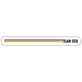 Team Germany - Sticker Größe S (10 x 10 cm) - Mattweiß - Vorne