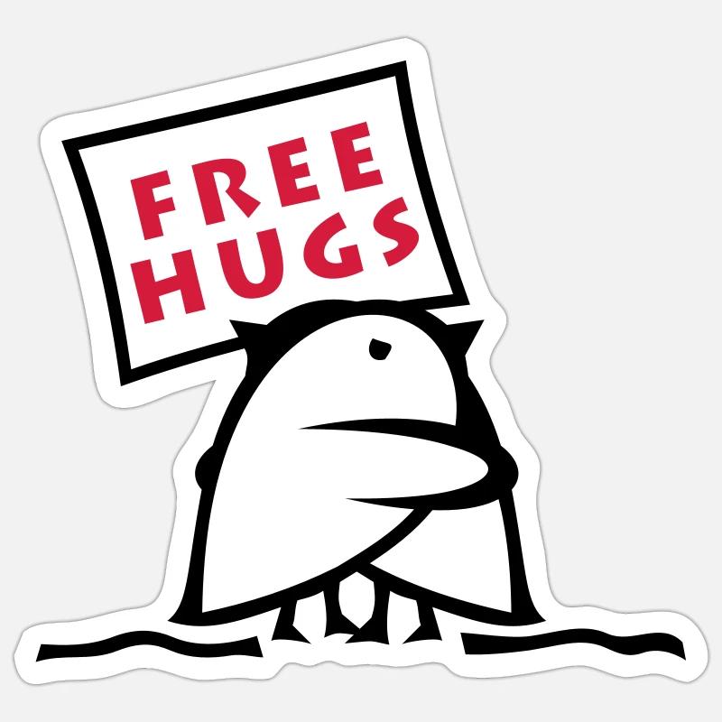 TWEETLERCOOLS - ÉTREINTES LIBRES Sticker taille S (10 x 10 cm)