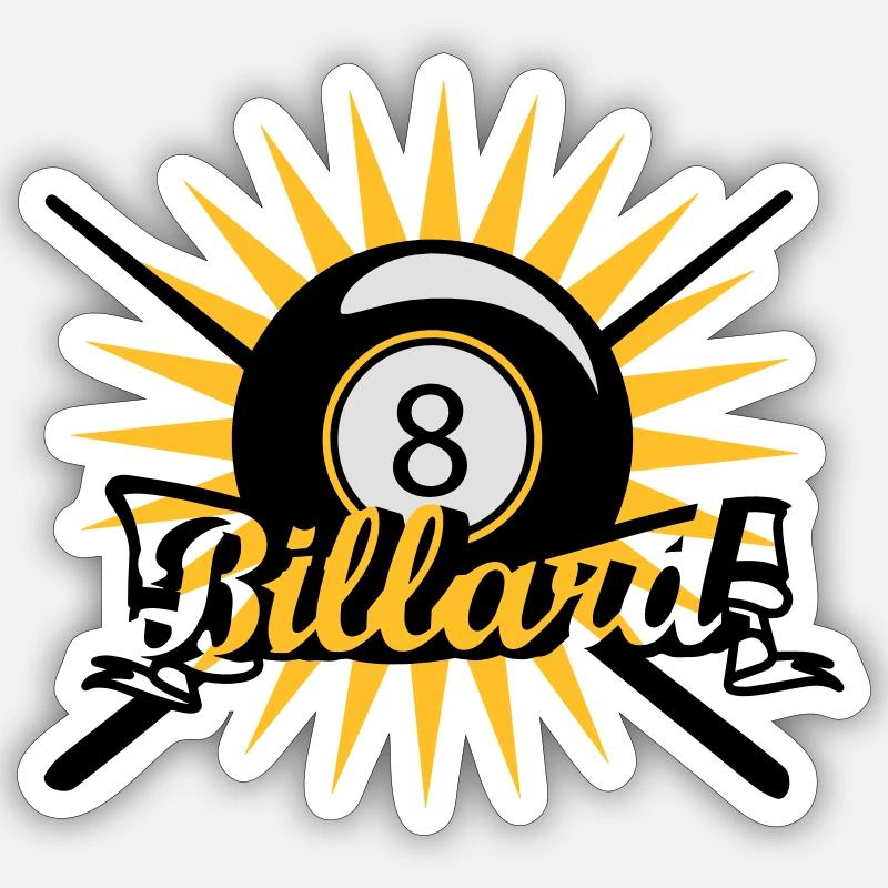 Billardkugel Sticker Größe S (10 x 10 cm)