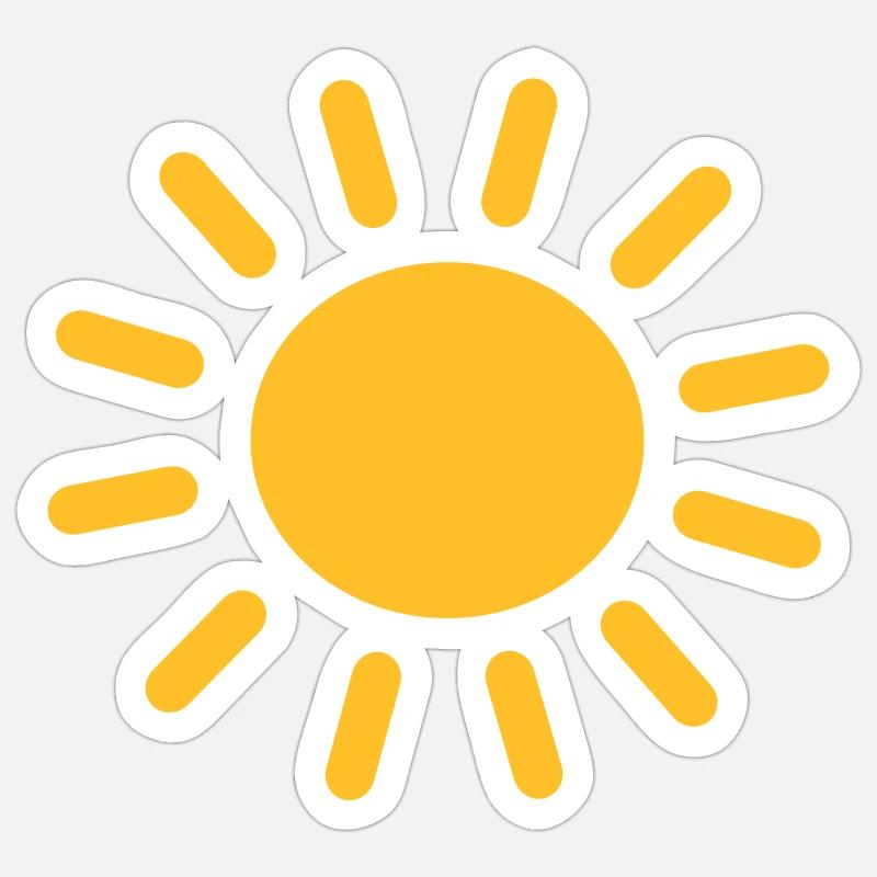 Sonne Sticker Größe S (10 x 10 cm)