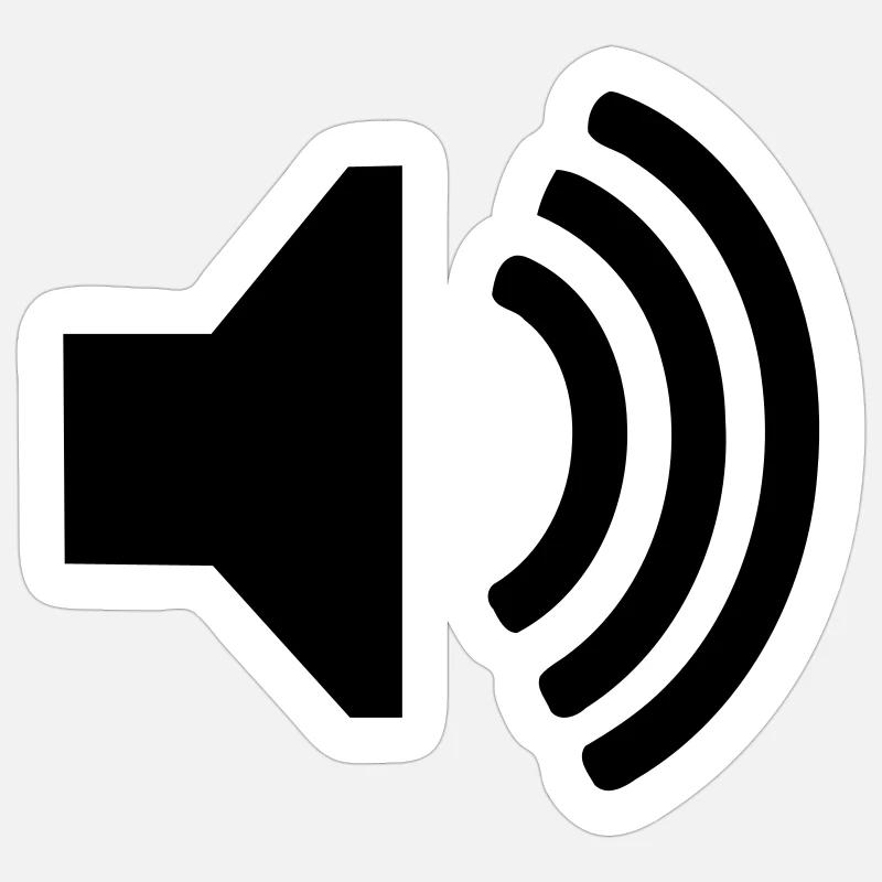 Speaker - Sticker size S (10 x 10 cm) - white matte