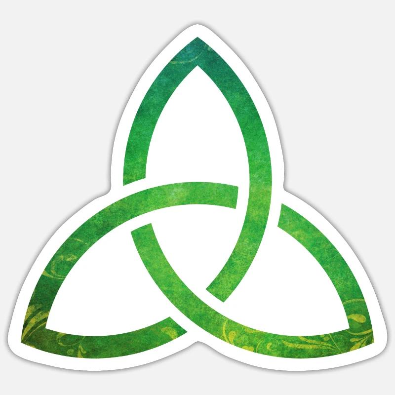 Celtic Knot - Sticker taille S (10 x 10 cm) - blanc mat
