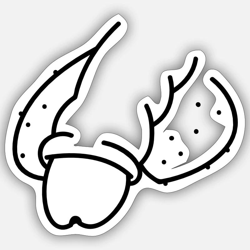 Pimmel Sticker Größe S (10 x 10 cm)