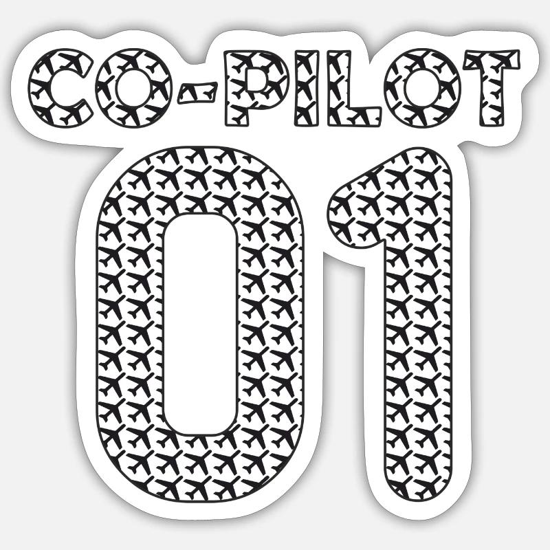 Co Pilot Sticker size S (10 x 10 cm)