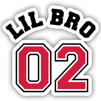 Lil Bro 02 - Little Brother - Sticker size S (10 x 10 cm) - white matte - Front