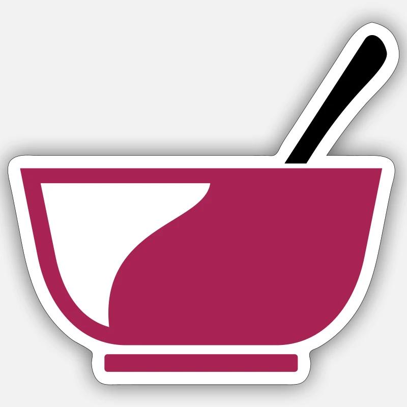 Cereal bowl for breakfast gift Sticker size S (10 x 10 cm)