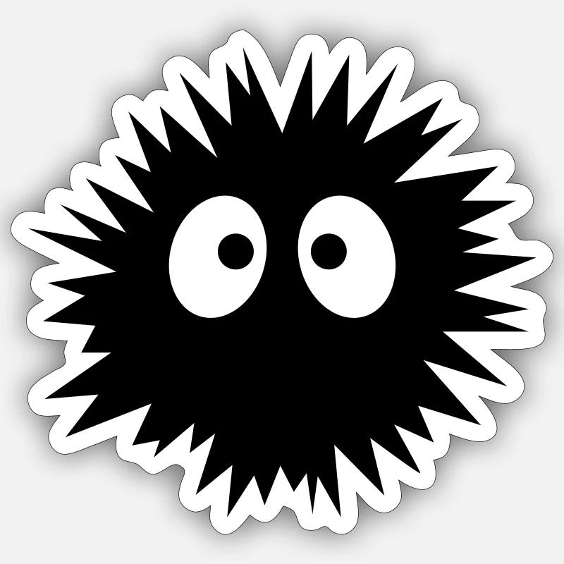 Wusel | Explosion | Monster | Boom - Sticker size S (10 x 10 cm) - white matte