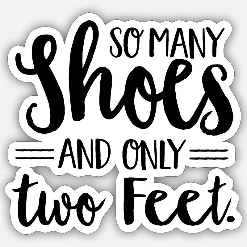 shoes Sticker size S (10 x 10 cm)