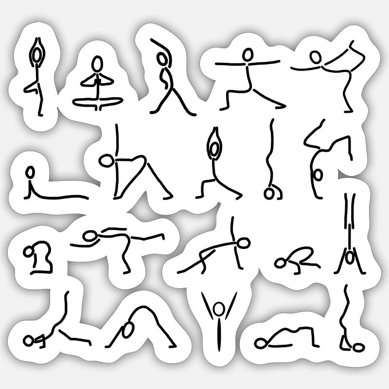 iYpsilon Yoga-all Sticker Größe S (10 x 10 cm)