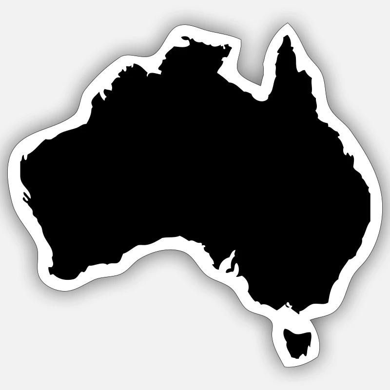 Australien Sticker Größe S (10 x 10 cm)