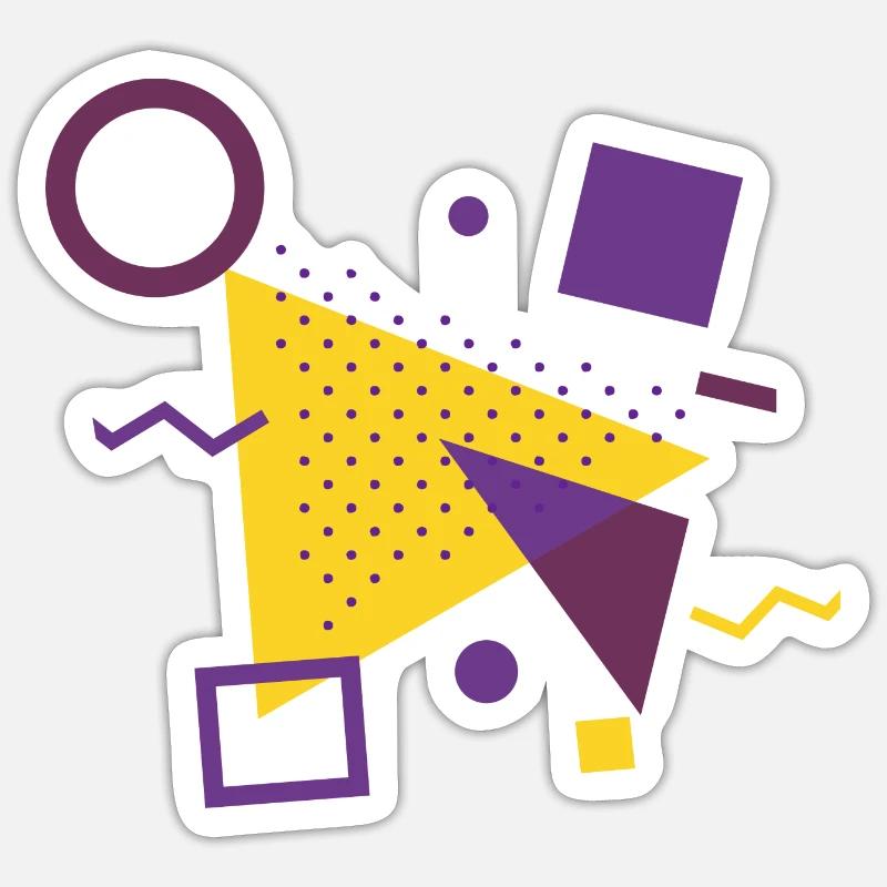 Retro pattern | Vintage | Gift idea Sticker size S (10 x 10 cm)