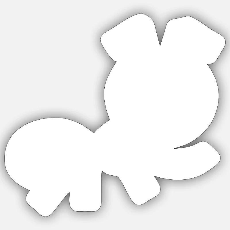 Fourmi mignonne - Sticker taille S (10 x 10 cm) - blanc mat