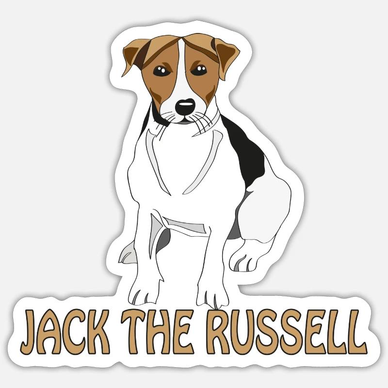 Jack Russell - Sticker size S (10 x 10 cm) - white matte