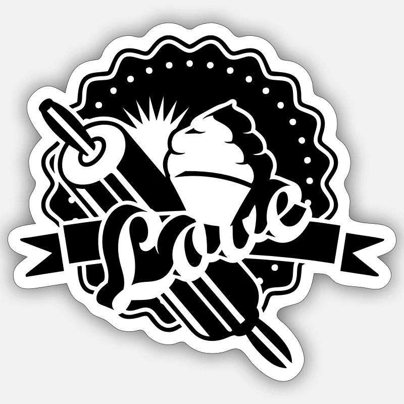 Sticker Größe S (10 x 10 cm) - 