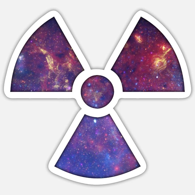 Nuke - Sticker taille S (10 x 10 cm) - blanc mat