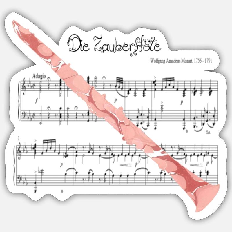 klarinette e 225 Sticker Größe S (10 x 10 cm)