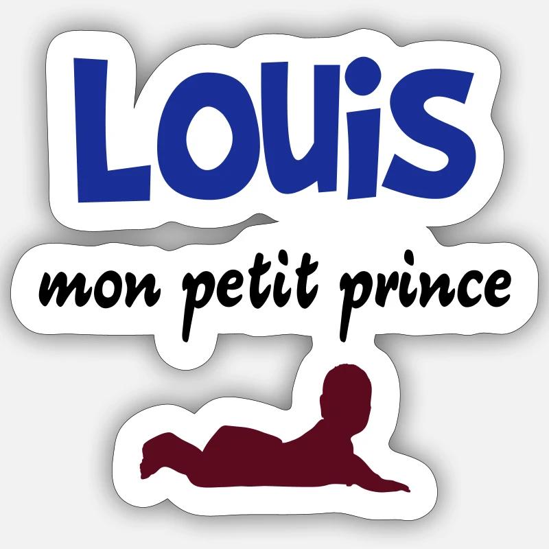 Louis - Sticker size S (10 x 10 cm) - white matte