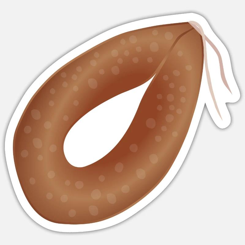 Ringwurst Sticker Größe S (10 x 10 cm)