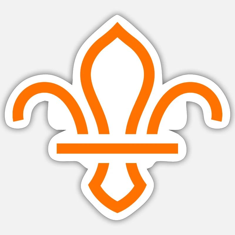 fleur de lis Sticker size S (10 x 10 cm)