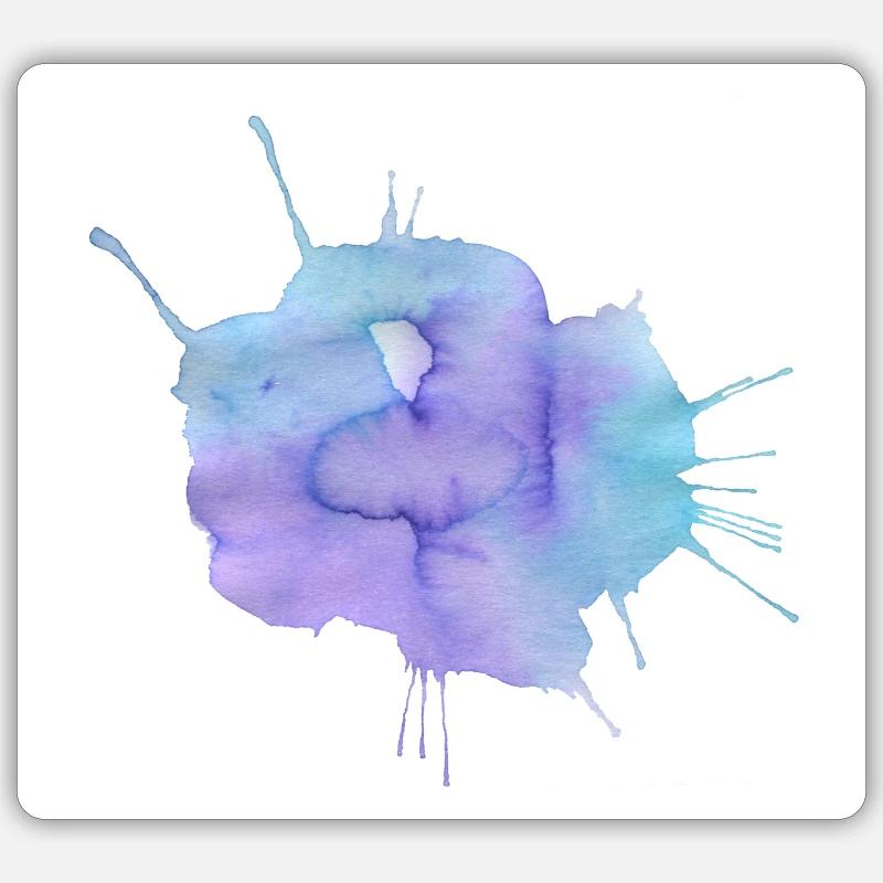farbklecks - Sticker taille S (10 x 10 cm) - blanc mat