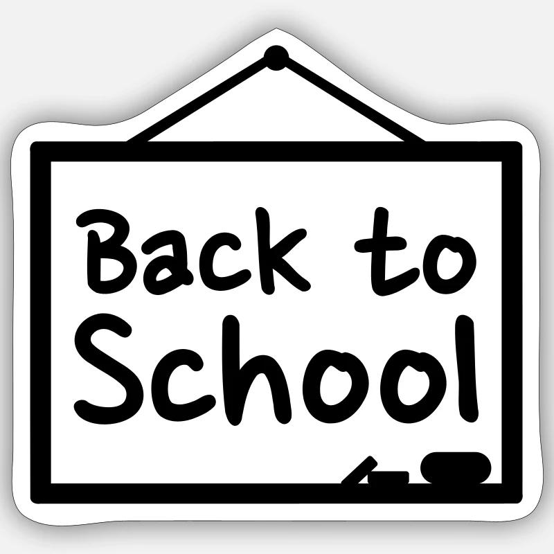 Schule - Sticker Größe S (10 x 10 cm) - Mattweiß