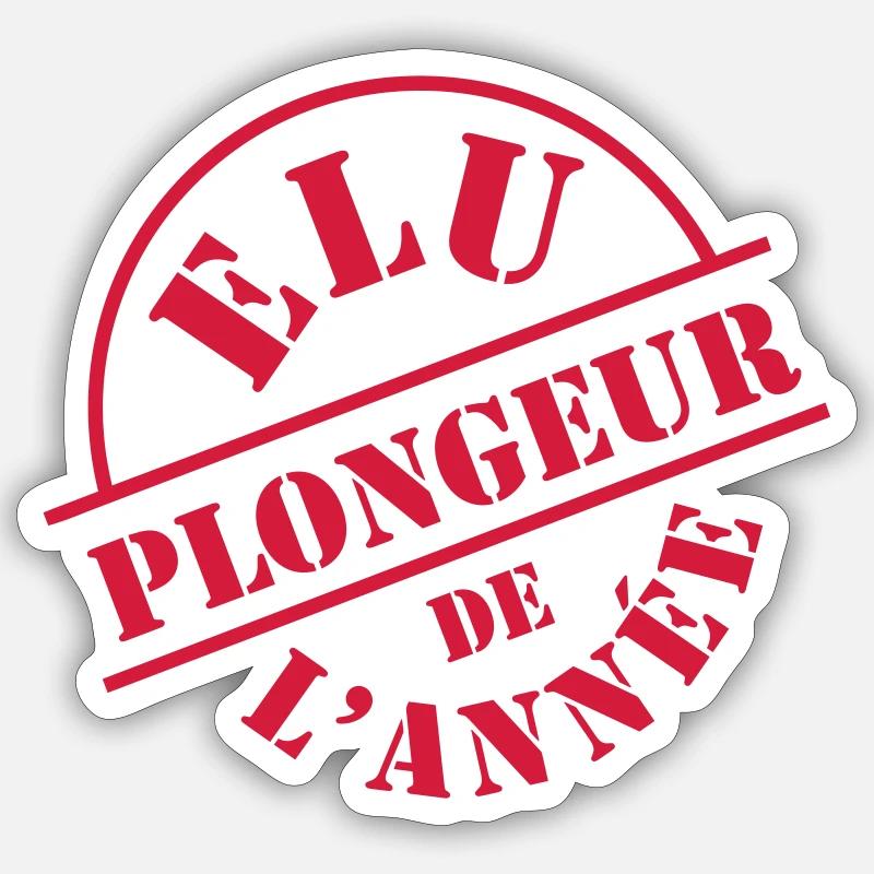Plongée Sticker taille S (10 x 10 cm)