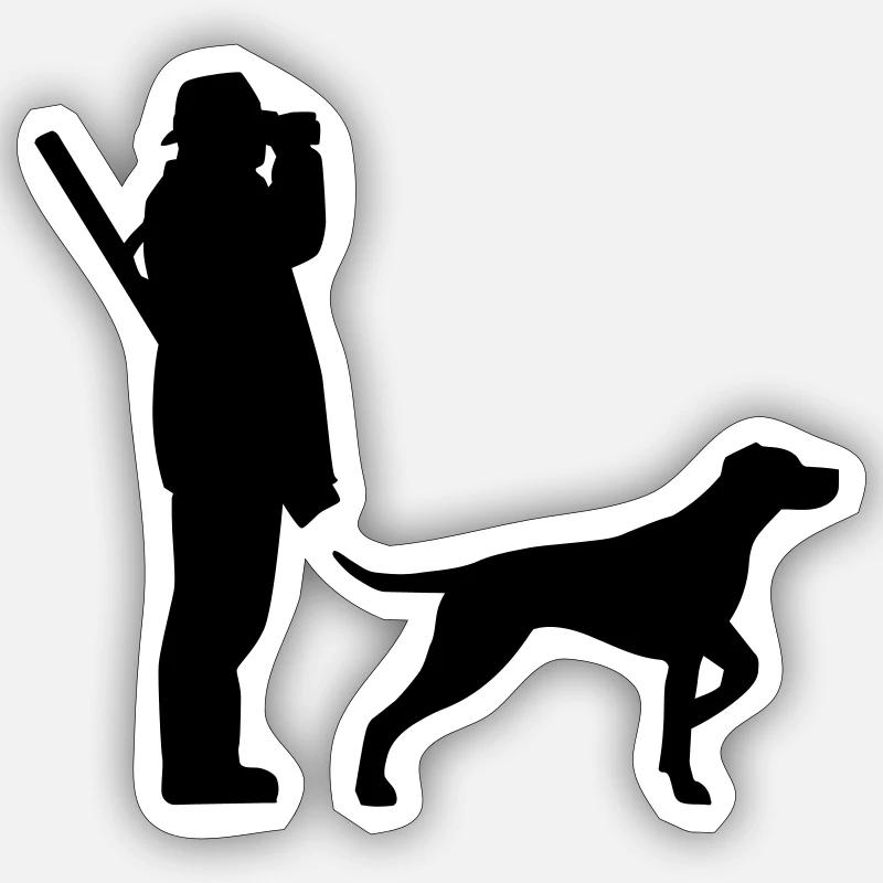 Jäger Sticker Größe S (10 x 10 cm)