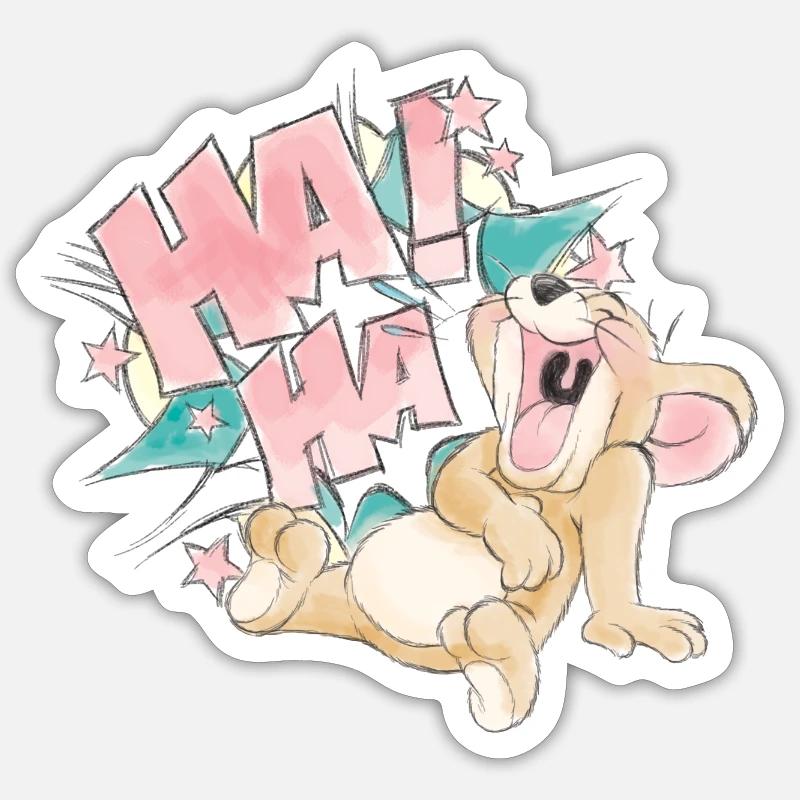 Tom and Jerry Laugh Attack Sticker size S (10 x 10 cm)