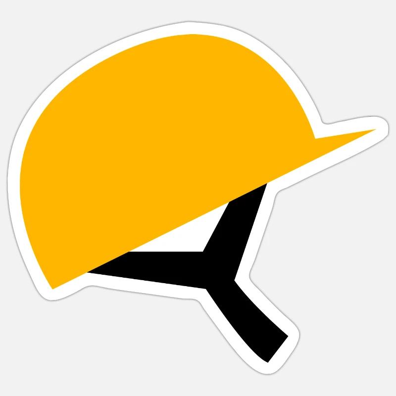 Master builder Helm - Sticker size S (10 x 10 cm) - white matte