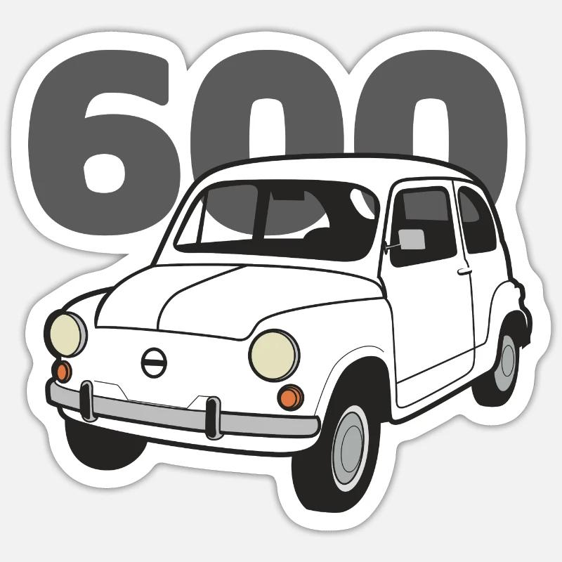 600 blanc v2 - Sticker taille S (10 x 10 cm) - blanc mat