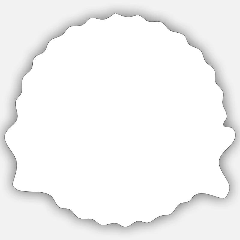 Angler - Sticker Größe S (10 x 10 cm) - Mattweiß