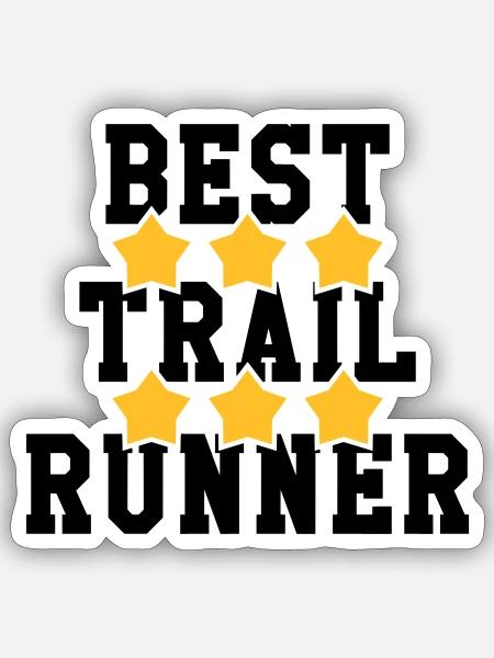 Course à Pied / Running / Jogging / Coureur - Sticker taille S (10 x 10 cm) - blanc mat