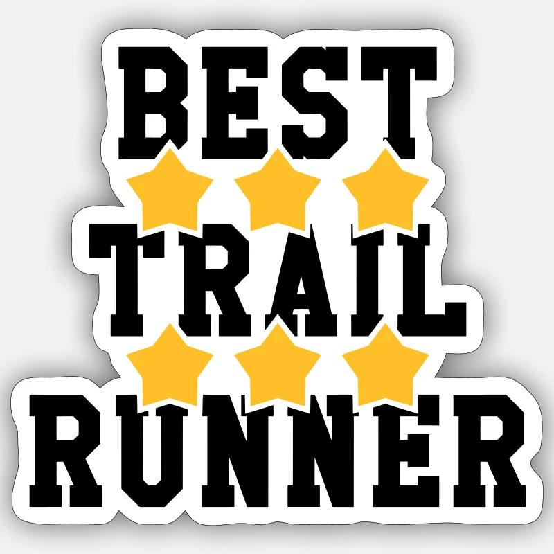 Course à Pied / Running / Jogging / Coureur - Sticker taille S (10 x 10 cm) - blanc mat