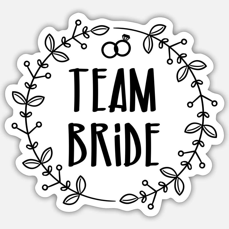 Team Bride Design - Team Mariée - EVJF Sticker taille S (10 x 10 cm)