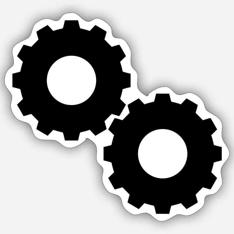 équipement - Sticker taille S (10 x 10 cm) - blanc mat