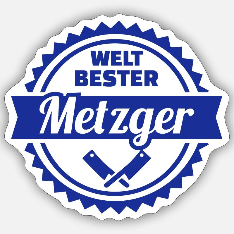 Metzger Sticker Größe S (10 x 10 cm)
