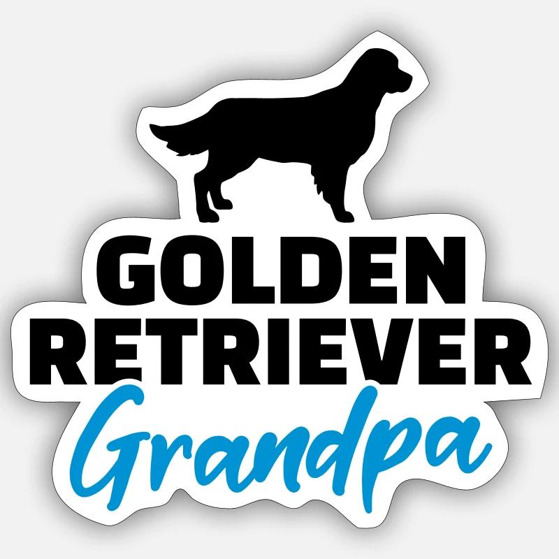 Golden Retriever - Sticker size S (10 x 10 cm) - white matte