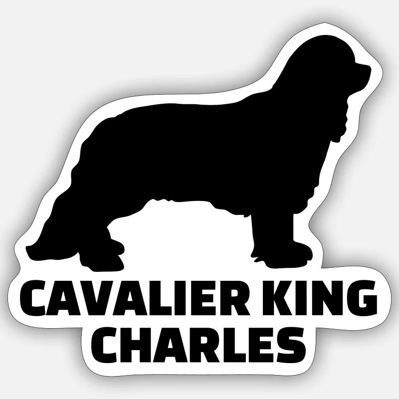 Cavalier King Charles Sticker Größe S (10 x 10 cm)