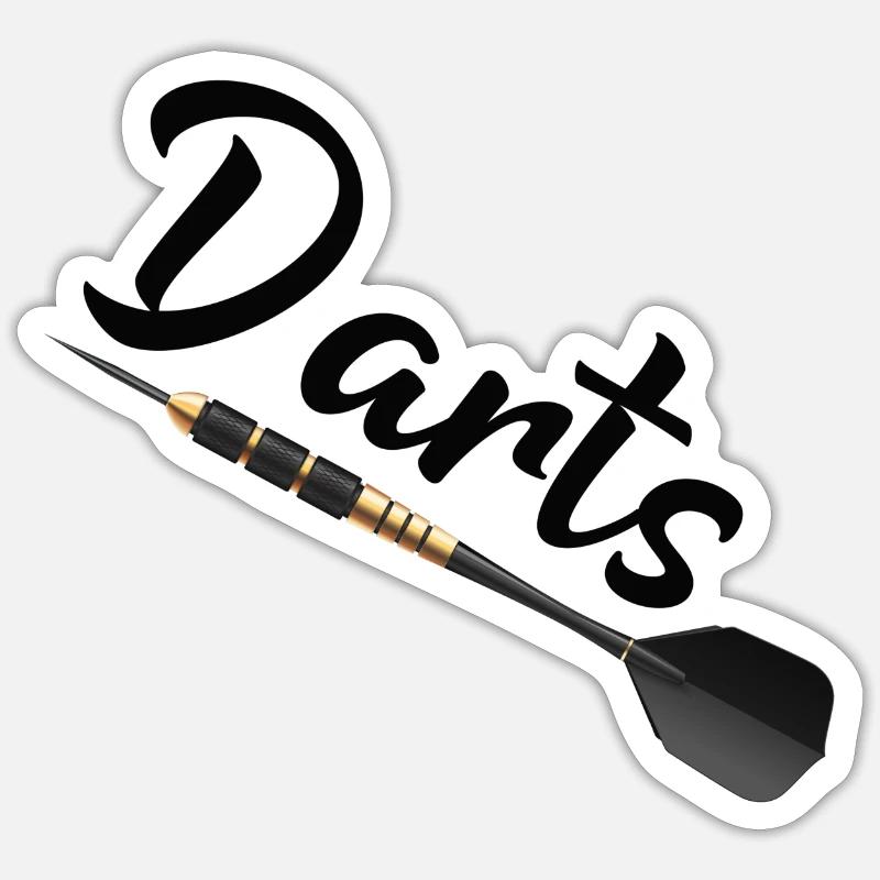 darts Sticker Größe S (10 x 10 cm)