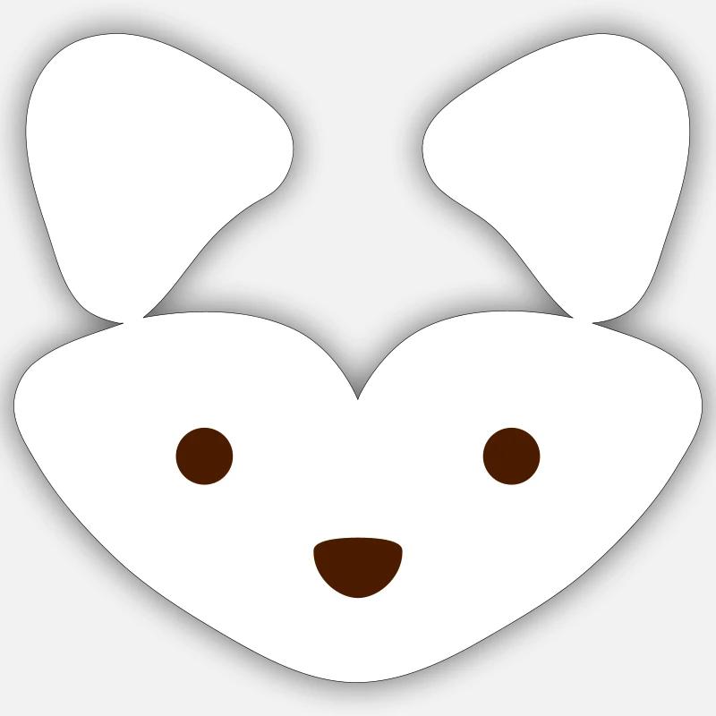 Fuchs Sticker Größe S (10 x 10 cm)