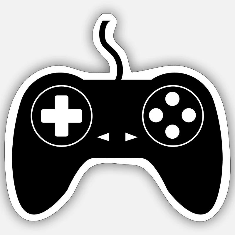 Joystick gamepad gamble game controller nerd geek Sticker size S (10 x 10 cm)